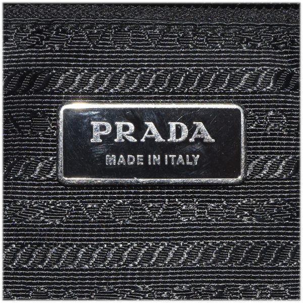 5000105889300513 9 Prada Shoulder Bag Nylon Leather Black