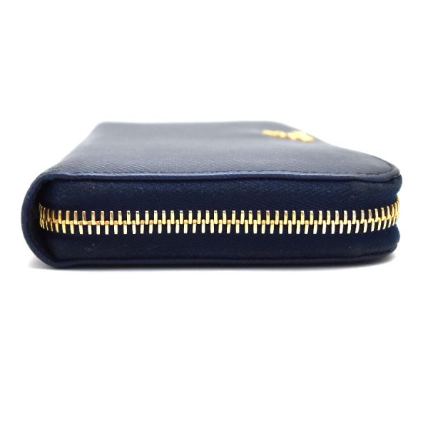 5000106884500089 2 Prada Long Wallet Saffiano Leather Navy