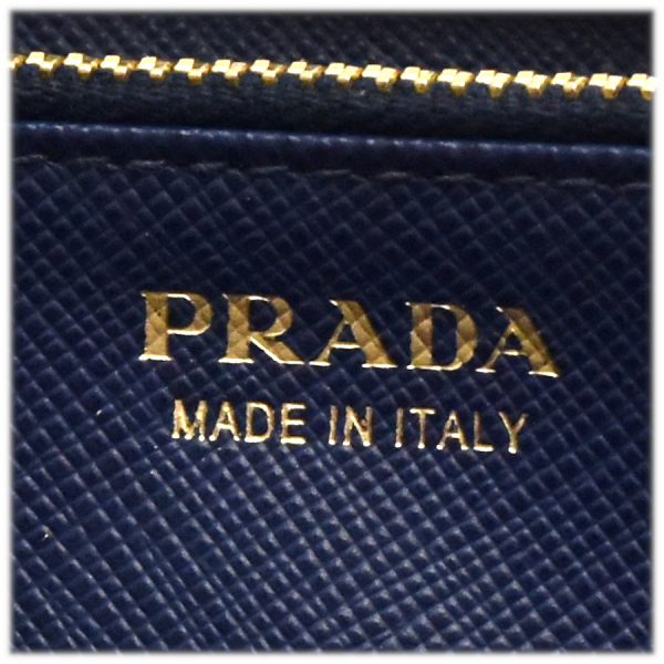 5000106884500089 9 Prada Long Wallet Saffiano Leather Navy