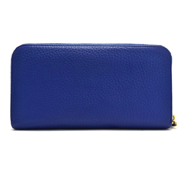 5000106884500090 3 Prada Long Wallet Leather Blue