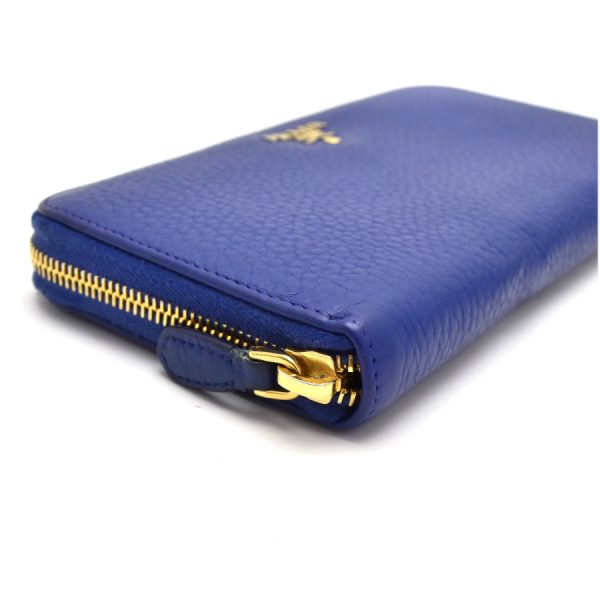 5000106884500090 5 Prada Long Wallet Leather Blue