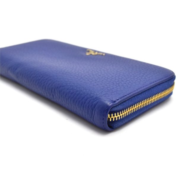 5000106884500090 6 Prada Long Wallet Leather Blue