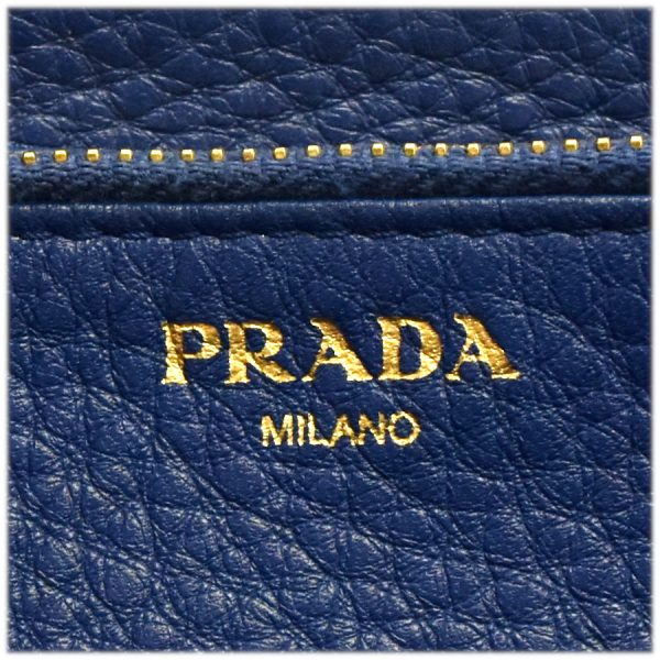 5000106884500090 9 Prada Long Wallet Leather Blue