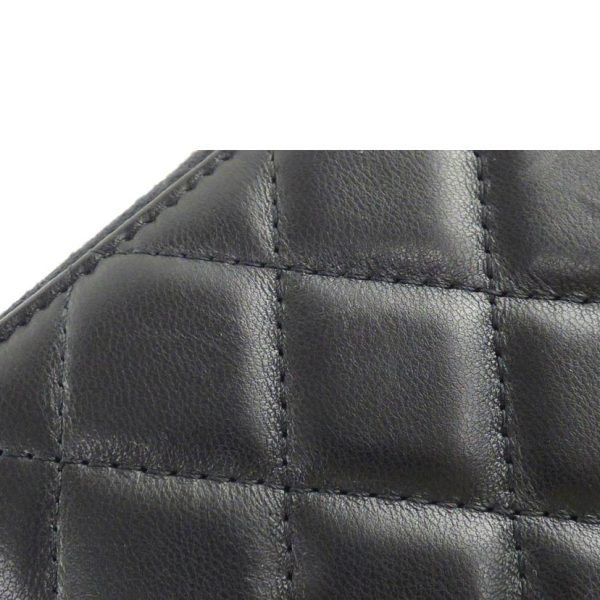 50017 7 Chanel Round Zipper Long Wallet Lambskin