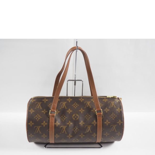 50101 2 Louis Vuitton Old Papillon 30 Monogram Bag Brown