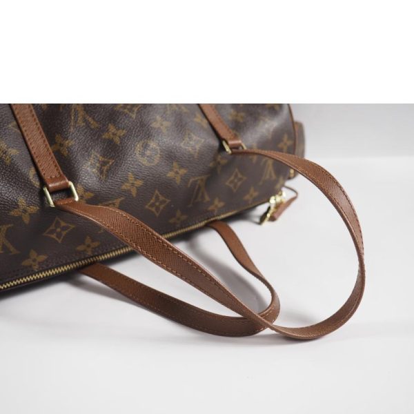 50101 3 Louis Vuitton Old Papillon 30 Monogram Bag Brown