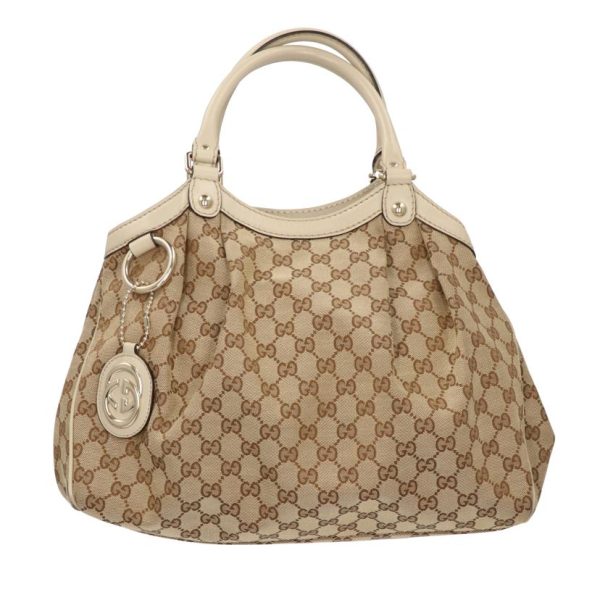 50163 1 Gucci Shima Sookie Canvas Handbag