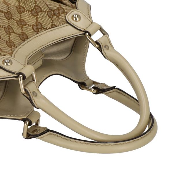 50163 4 Gucci Shima Sookie Canvas Handbag