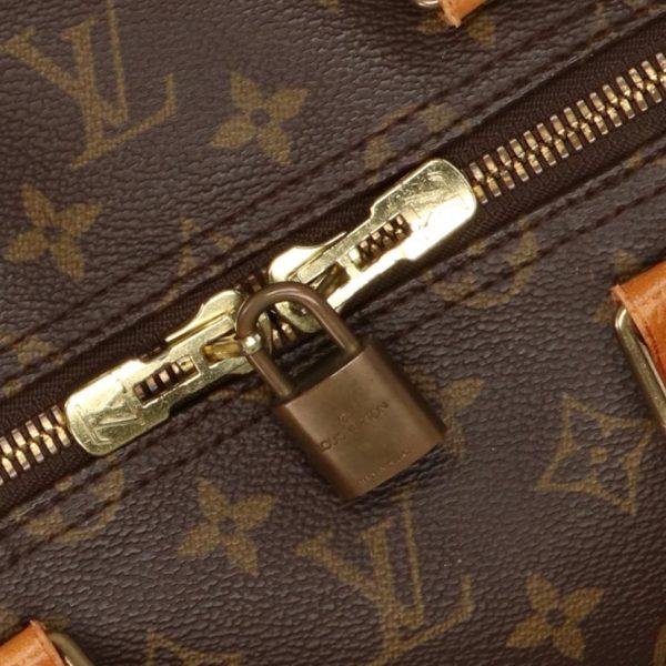 50217 10 Louis Vuitton Keepall 55 Duffel Bag Monogram Brown