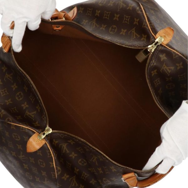 50217 5 Louis Vuitton Keepall 55 Duffel Bag Monogram Brown