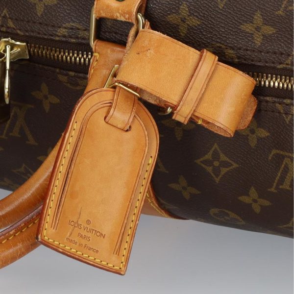 50217 7 Louis Vuitton Keepall 55 Duffel Bag Monogram Brown