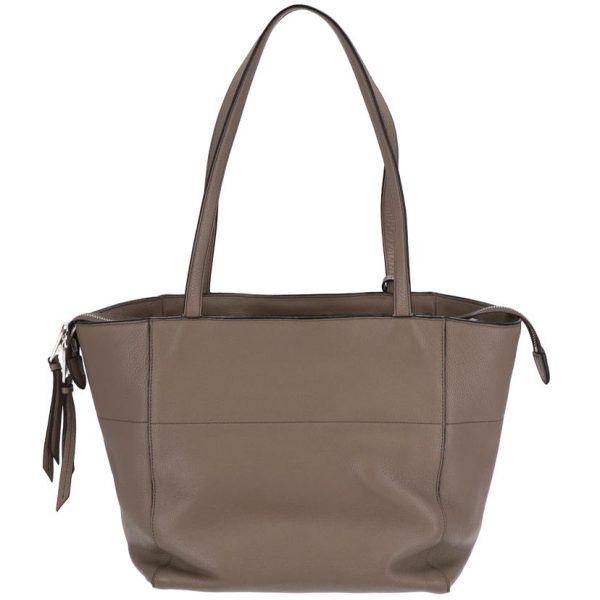 50305 2 PRADA Vitello Phenix Bag Gray