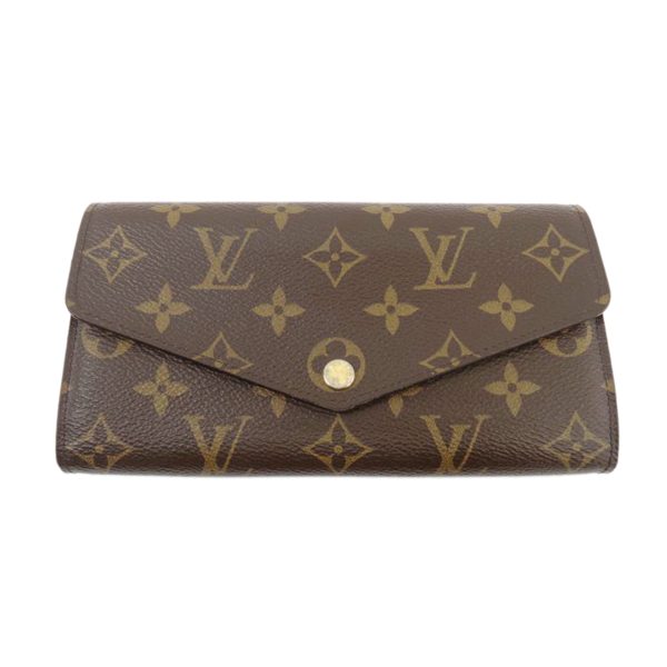 50370 1 Louis Vuitton Portefeuil Sarah Monogram Wallet Brown