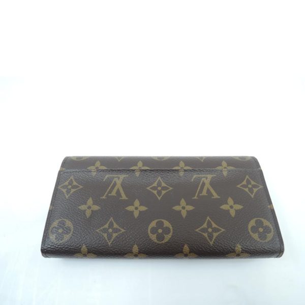 50370 2 Louis Vuitton Portefeuil Sarah Monogram Wallet Brown