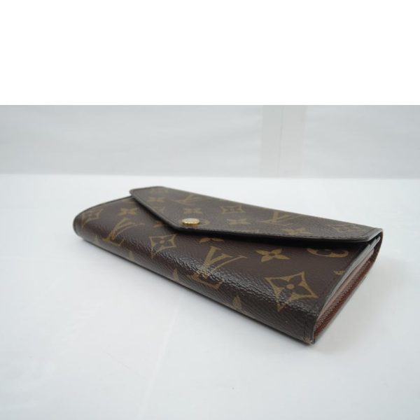 50370 3 Louis Vuitton Portefeuil Sarah Monogram Wallet Brown