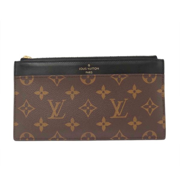 50397 1 Louis Vuitton Slim Purse Monogram Wallet Brown