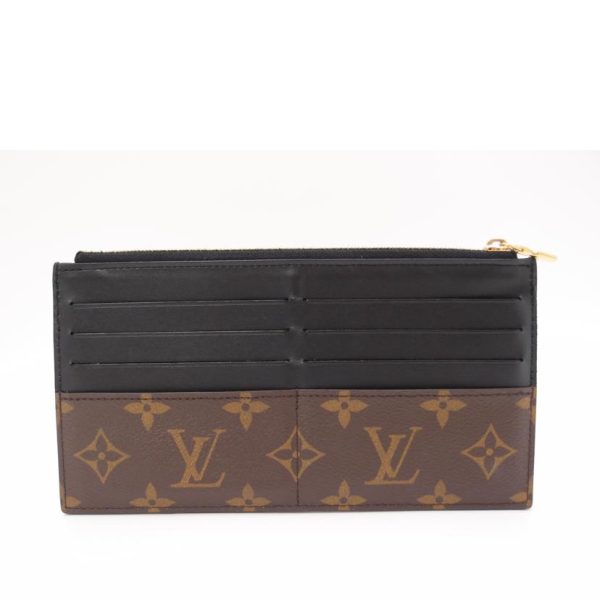 50397 2 Louis Vuitton Slim Purse Monogram Wallet Brown