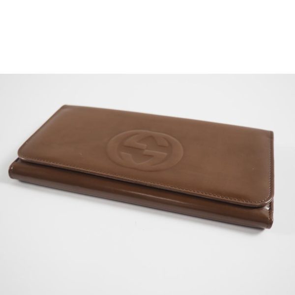 50408 4 Gucci Long Wallet Brown