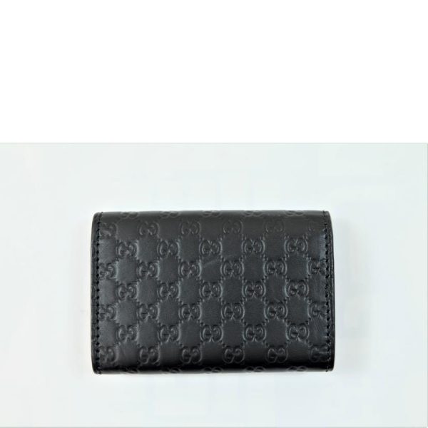 50493 2 Gucci Micro Gucci Shima Leather 6 Key Case Black