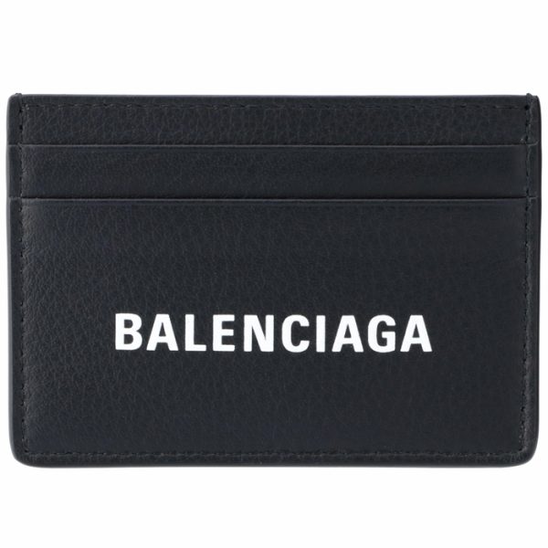 505054dlqhn1060 1 Balenciaga Everyday Business Card Holder Black