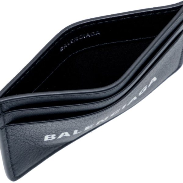 505054dlqhn1060 4 Balenciaga Everyday Business Card Holder Black