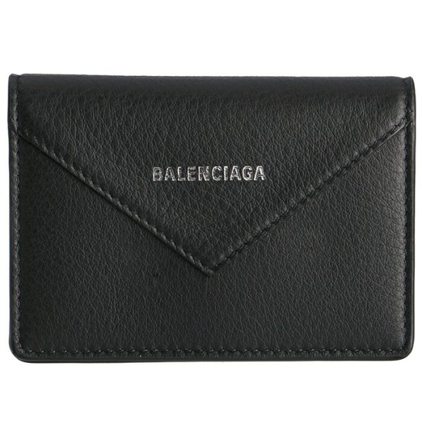 505238dlq0n1000 1 Balenciaga Paper Card Case Business Card Holder Black