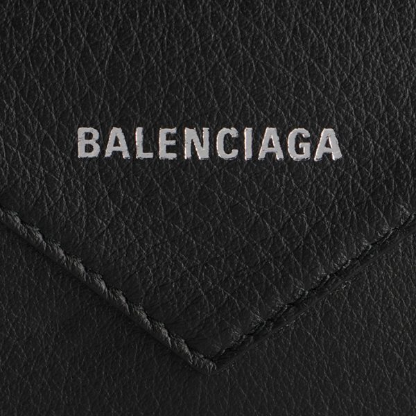 505238dlq0n1000 3 Balenciaga Paper Card Case Business Card Holder Black