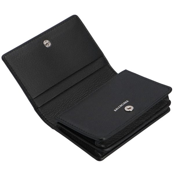 505238dlq0n1000 4 Balenciaga Paper Card Case Business Card Holder Black