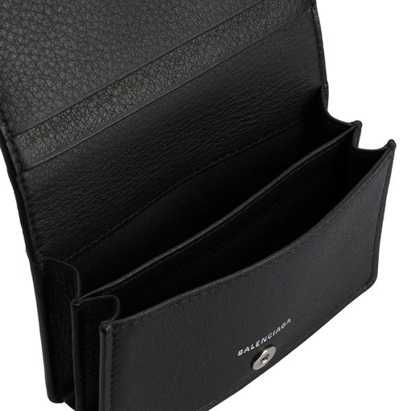 505238dlq0n1000 5 Balenciaga Paper Card Case Business Card Holder Black