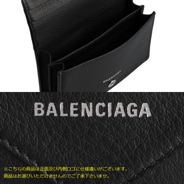 505238dlq0n1000 6 Balenciaga Paper Card Case Business Card Holder Black