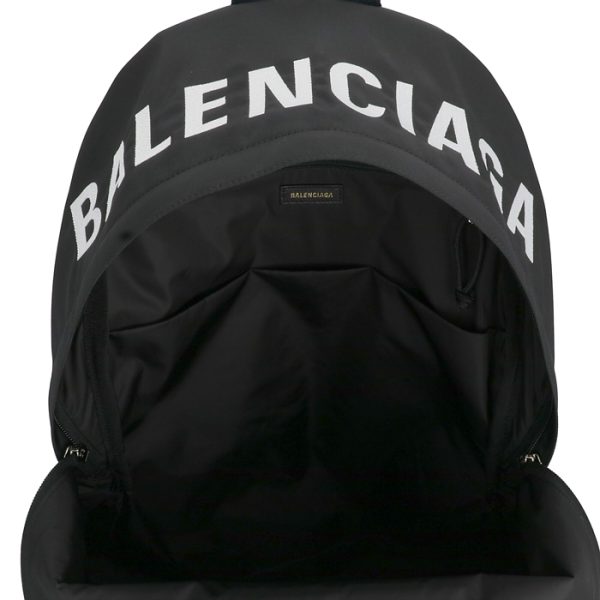 507460hpg1x1090 5 Balenciaga Wheel Logo Nylon Backpack Black