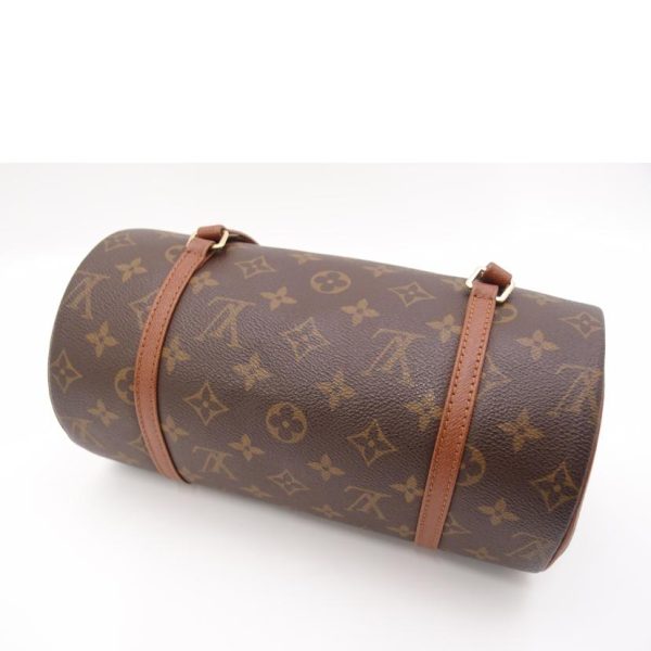 50915 3 Louis Vuitton Early Papillon 26 Monogram Handbag Brown