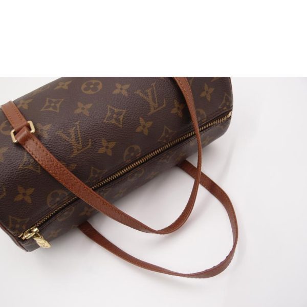 50915 4 Louis Vuitton Early Papillon 26 Monogram Handbag Brown