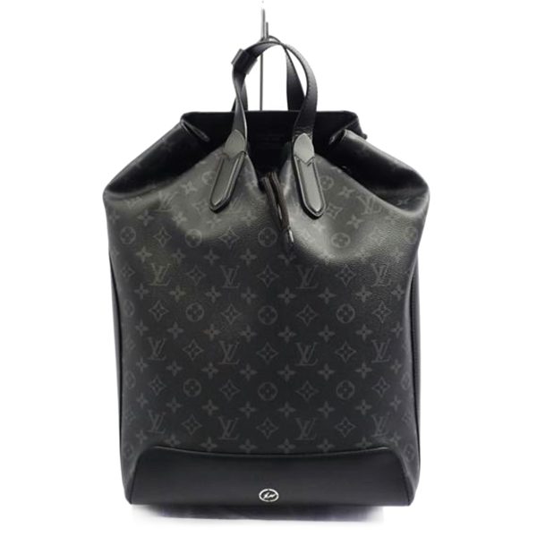 50939 1 Louis Vuitton Backpack Explorer Monogram Eclipse Black