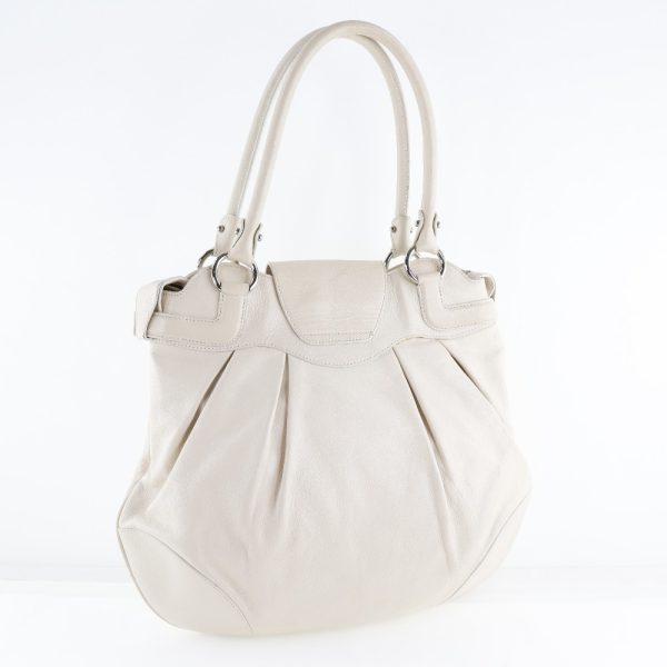 51150477 3 Salvatore Ferragamo Shoulder Bag Gancini Calf White Flap