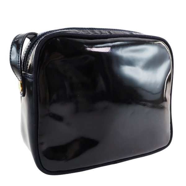 51160516 3 Salvatore Ferragamo Vala Shoulder Bag Patent Leather Black