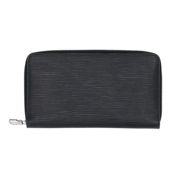 51418 1 Louis Vuitton Zippy Organizer Epi Wallet Noir