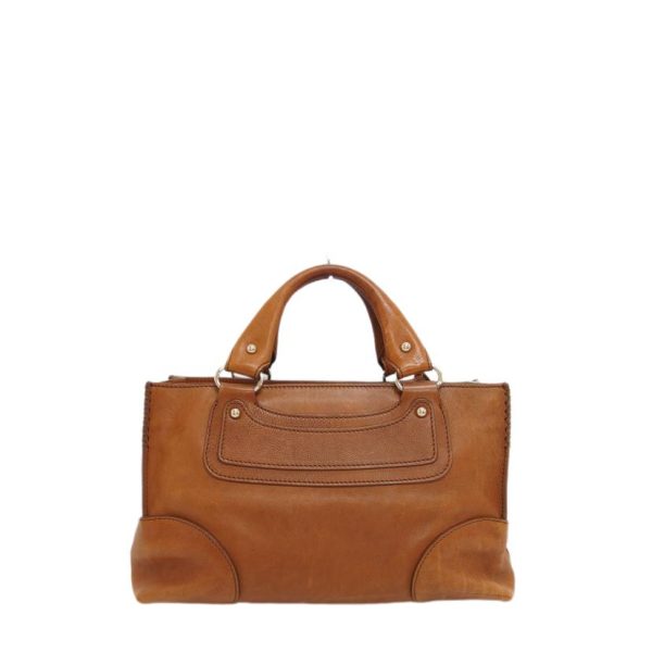 51569 2 Celine Leather Boogie Bag Camel