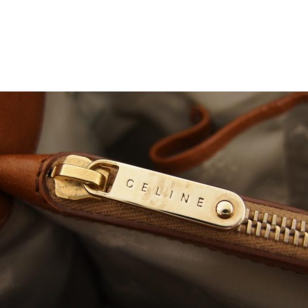 51569 6 Celine Leather Boogie Bag Camel