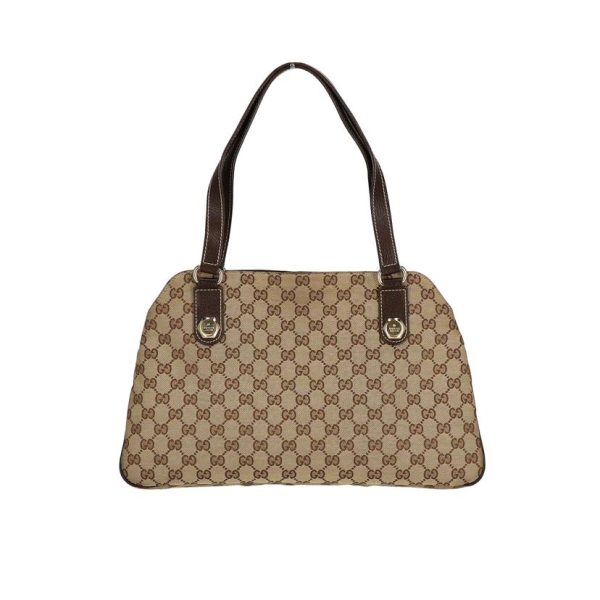 51580 2 Gucci GG Pattern Canvas Tote Bag