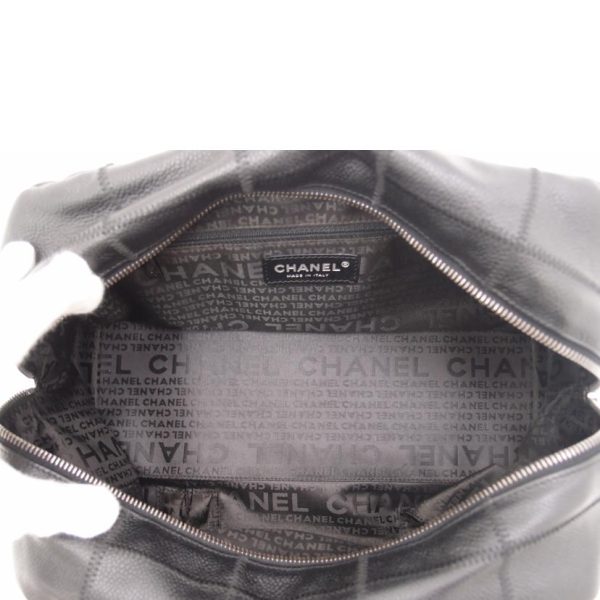 51604 5 Chanel Soft Caviar Chocolate Boston Black