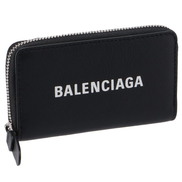 516373dlq4n1000 Balenciaga Everyday Zip Wallet Coin Purse Black