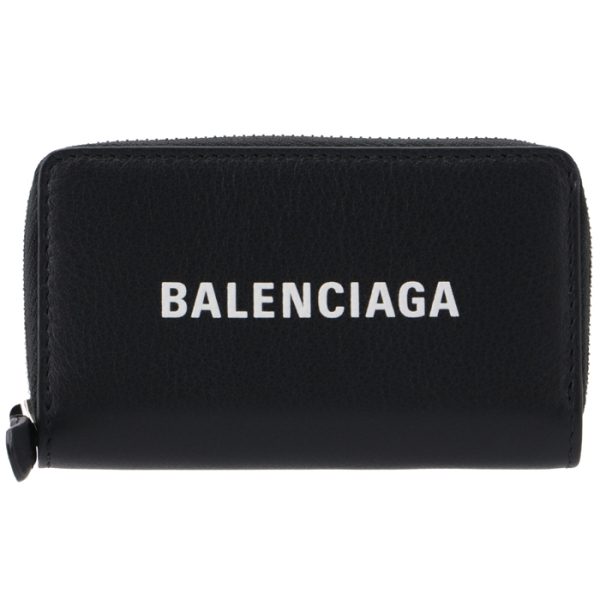 516373dlq4n1000 1 Balenciaga Everyday Zip Wallet Coin Purse Black