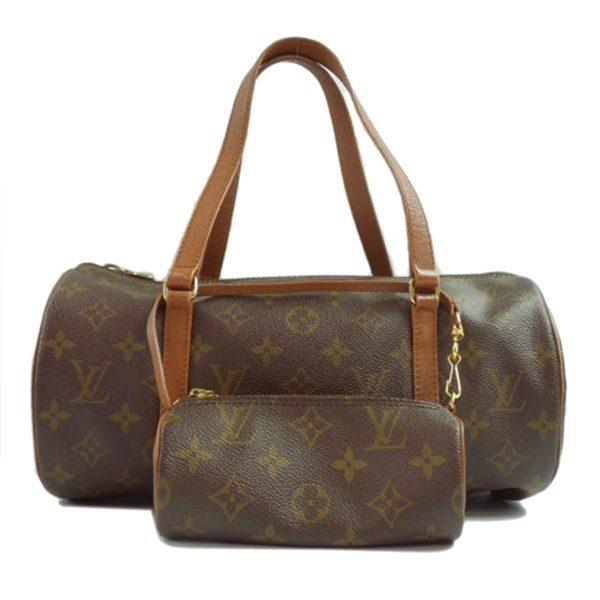 51640 1 Louis Vuitton Old Papillon 30 Handbag Monogram with Pouch