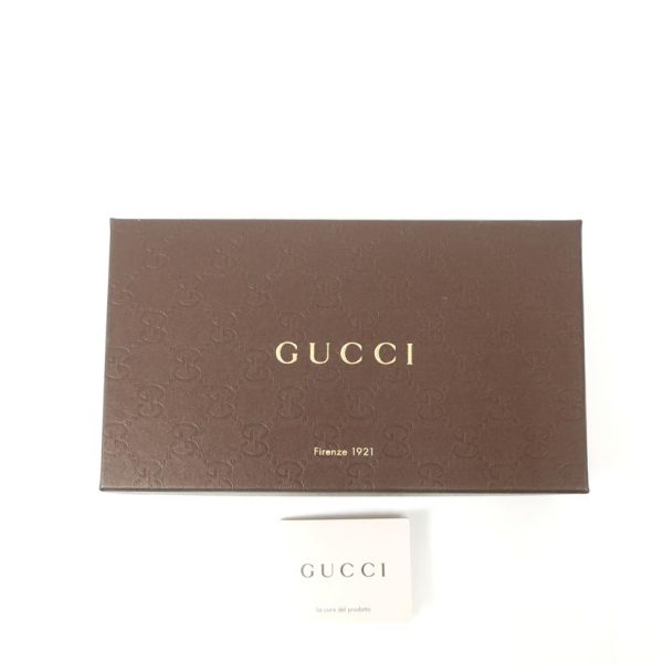 51649 10 Gucci Round Zipper Long Wallet Orange Vitamin Color