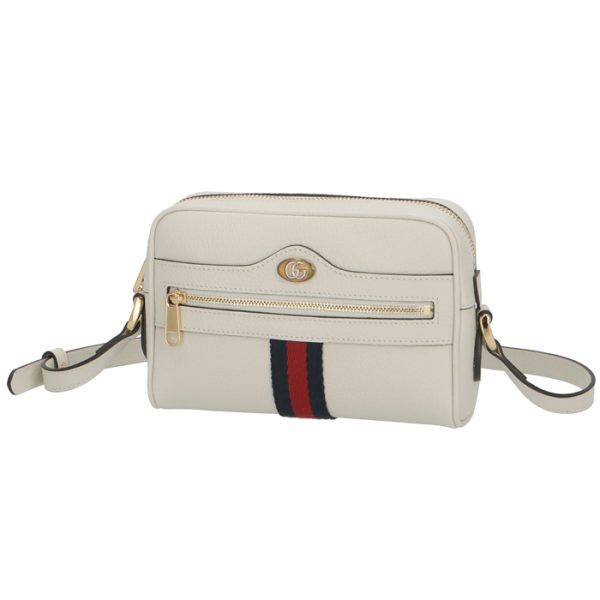 517350dj2dg8454 1 GUCCI Ophidia Leather Mini Bag White