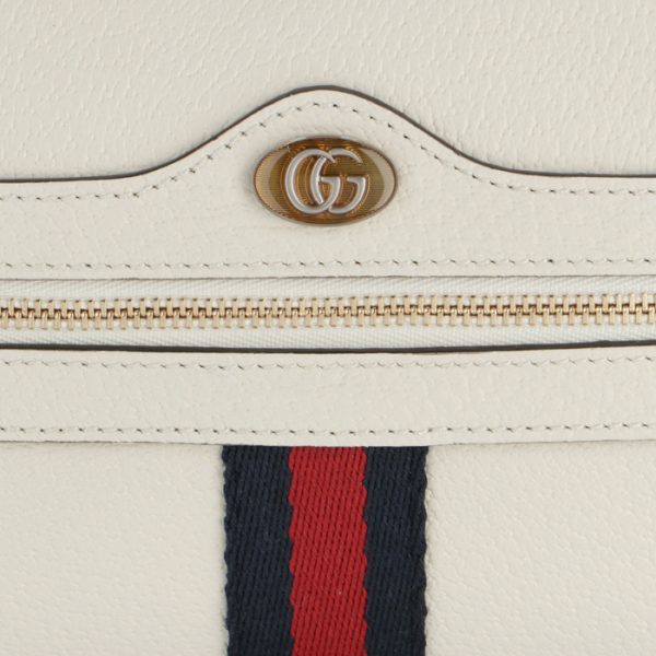 517350dj2dg8454 4 GUCCI Ophidia Leather Mini Bag White