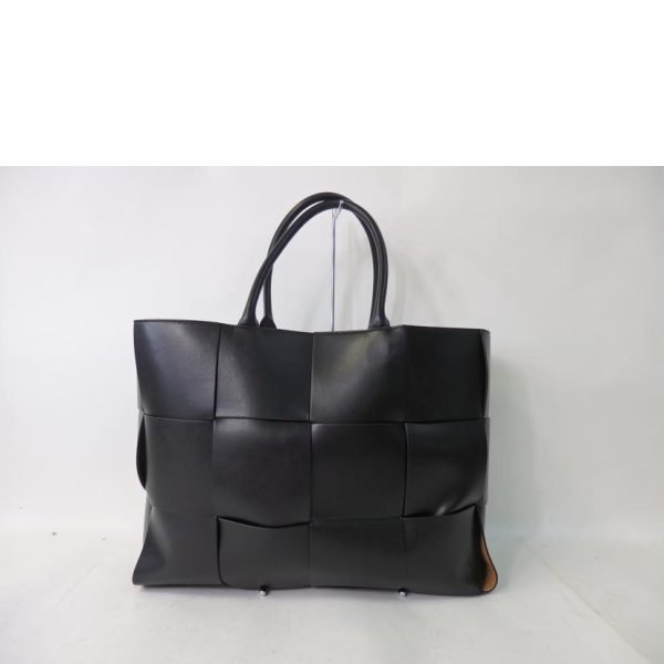 51780 2 Bottega Veneta Large Arco Tote Bag Maxi Intrecciato Black