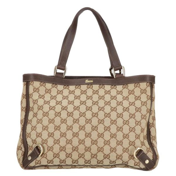 51892 1 Gucci Gg Canvas Tote Bag Biege