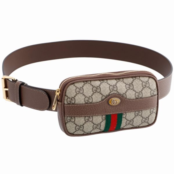 51930896iws8745 GUCCI Ophidia GG Belt Bag Beige